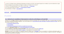 Desktop Screenshot of pleade.org